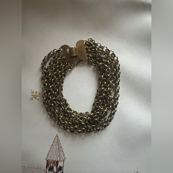 Kalevala Bracelet Birds of Paradise Multi-Strand Golden Bronze Vintage - Picture 11 of 14